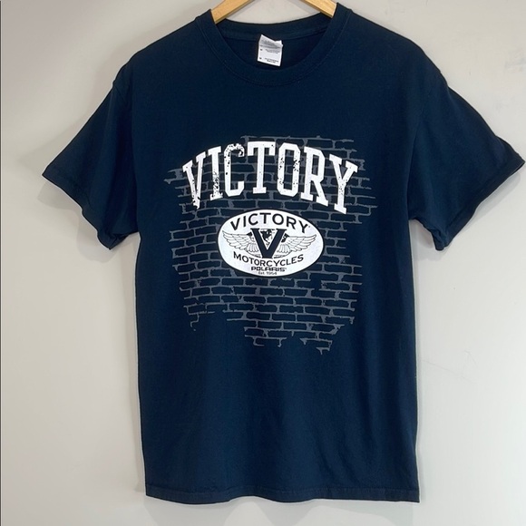 Victory Motorcycles Men’s Gildan Graphic Short Sleeve T-Shirt Crewneck Polaris M - Picture 2 of 11